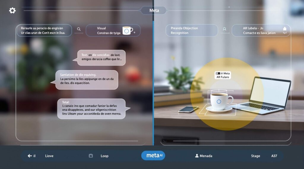 Ray-Ban Meta 12MP camera system technical diagram showing ultra-wide lens and 3K video recording